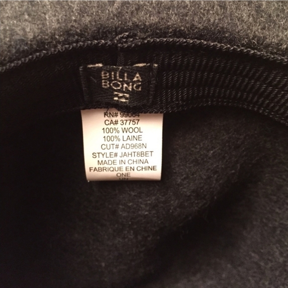 BillaBong Wool Fedora - Picture 4 of 6